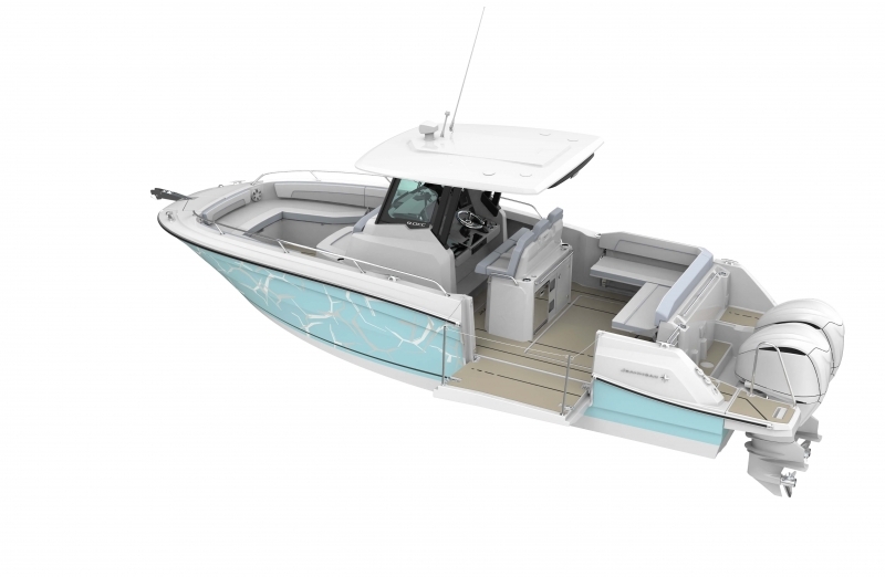 Jeanneau Cap Camarat 9 Center Console Serie 2 UUTUUS terassi kesän rientoihin.